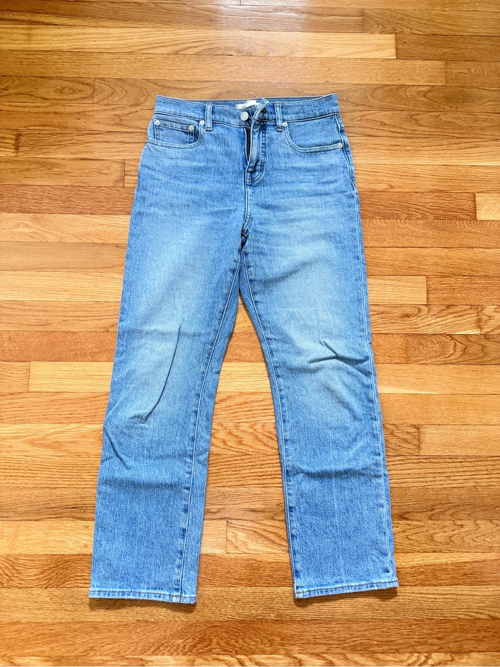 Madewell Light Blue Straight Fit Denim Jeans